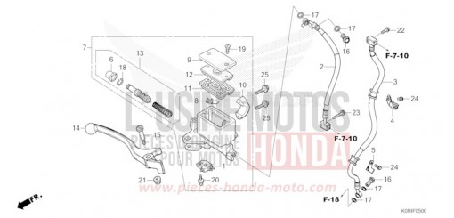 MAITRE-CYLINDRE DE FREIN AVANT CYLINDRE SH125ADP de 2023